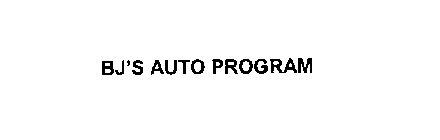 BJ'S AUTO PROGRAM