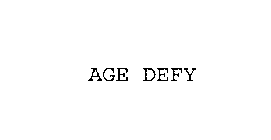 AGE DEFY