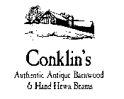 CONKLIN'S AUTHENTIC ANTIQUE BARNWOOD AND HAND HEWN BEAMS