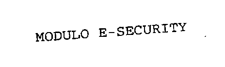 MODULO E-SECURITY