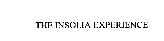 THE INSOLIA EXPERIENCE
