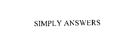 SIMPLY ANSWERS