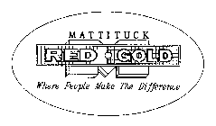 M RED GOLD MATTITUCK WHERE PEOPLE MAKE THE DIFFERENCE