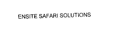 ENSITE SAFARI SOLUTIONS