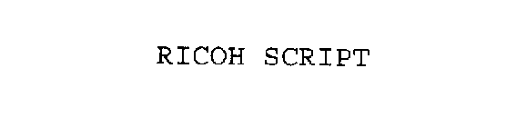 RICOH SCRIPT