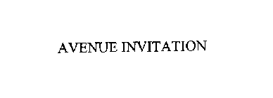 AVENUE INVITATION