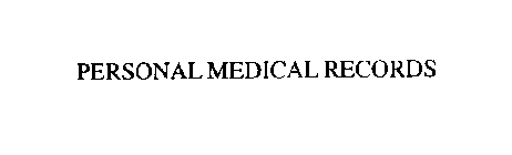 PERSONAL MEDICAL RECORDS