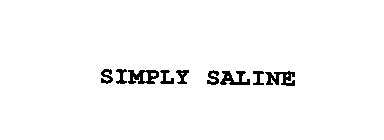 SIMPLY SALINE