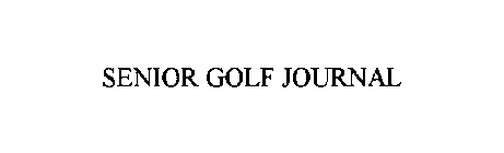 SENIOR GOLF JOURNAL