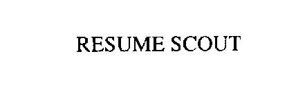 RESUME SCOUT