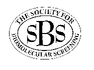 THE SOCIETY FOR BIOMOLECULAR SCREENING SBS