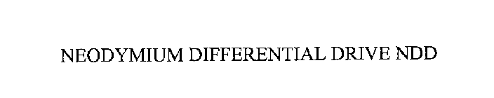 NEODYMIUM DIFFERENTIAL DRIVE NDD