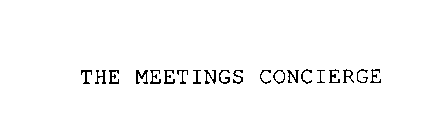 THE MEETINGS CONCIERGE