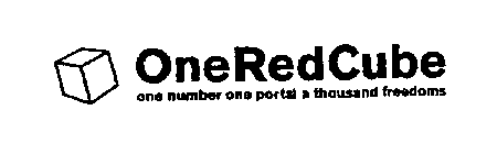 ONEREDCUBE ONE NUMBER ONE PORTAL A THOUSAND FREEDOMS