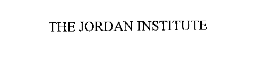 THE JORDAN INSTITUTE