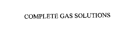 COMPLETE GAS SOLUTIONS