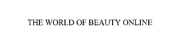 THE WORLD OF BEAUTY ONLINE