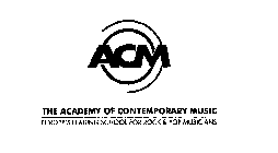 ACM THE ACADEMY OF CONTEMPORARY MUSIC EUROPE'S LEADING SCHOOL FOR ROCK & POP MUSICIANS