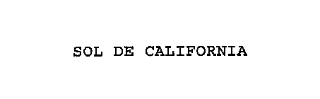SOL DE CALIFORNIA