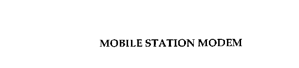 MOBILE STATION MODEM