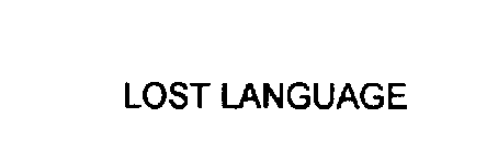 LOST LANGUAGE
