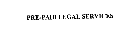 PRE-PAID LEGAL SERVICES