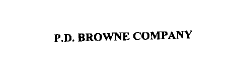 P.D. BROWNE COMPANY