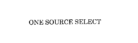 ONE SOURCE SELECT