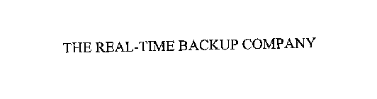 THE REAL-TIME BACKUP COMPANY