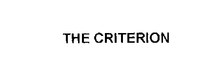 THE CRITERION