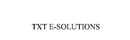 TXT E-SOLUTIONS