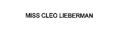 MISS CLEO LIEBERMAN