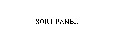 SORT PANEL