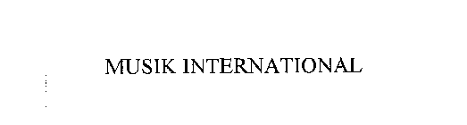 MUSIK INTERNATIONAL