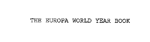 THE EUROPA WORLD YEAR BOOK