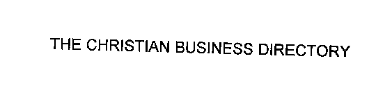 THE CHRISTIAN BUSINESS DIRECTORY