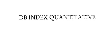 DB INDEX QUANTITATIVE