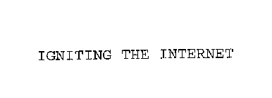 IGNITING THE INTERNET