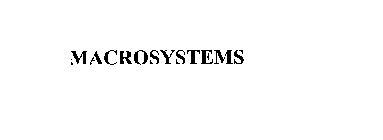 MACROSYSTEMS
