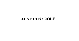 ACNE CONTROLE