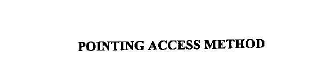 POINTING ACCESS METHOD