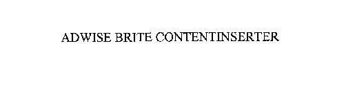 ADWISE BRITE CONTENTINSERTER