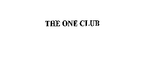 THE ONE CLUB