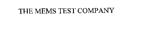 THE MEMS TEST COMPANY