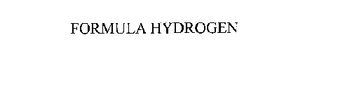 FORMULA HYDROGEN