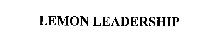 LEMON LEADERSHIP