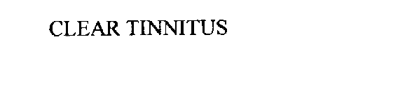 CLEAR TINNITUS