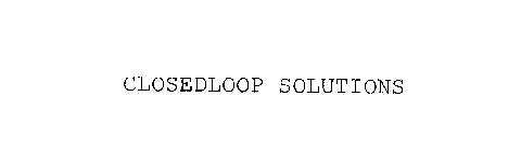 CLOSEDLOOP SOLUTIONS