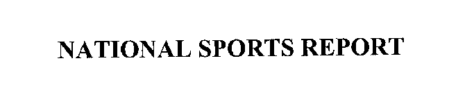 NATIONAL SPORTS REPORT