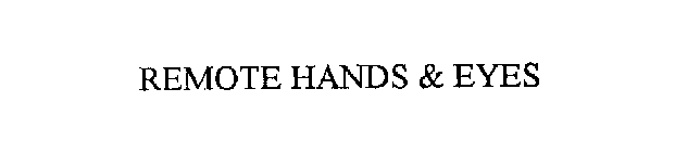 REMOTE HANDS & EYES